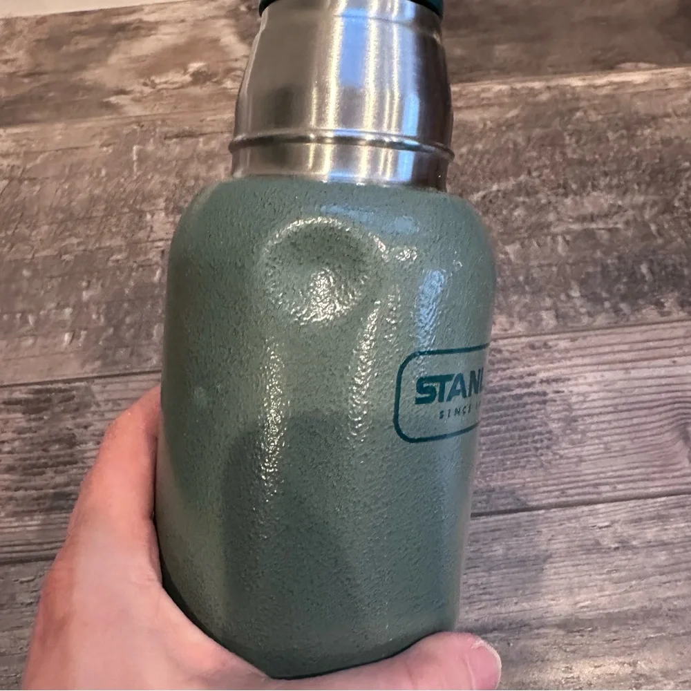 Stanley Textured Olive Green Vacuum Thermos; 25 oz - Picture 6 of 9